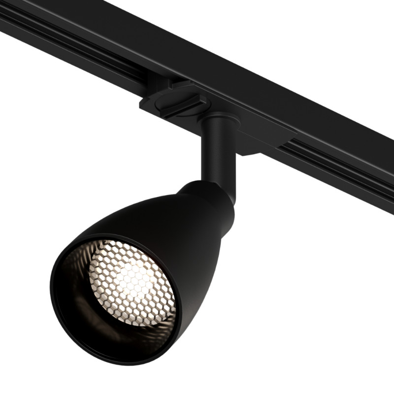 Трековый однофазный светильник Denkirs Bell DK6050-BK