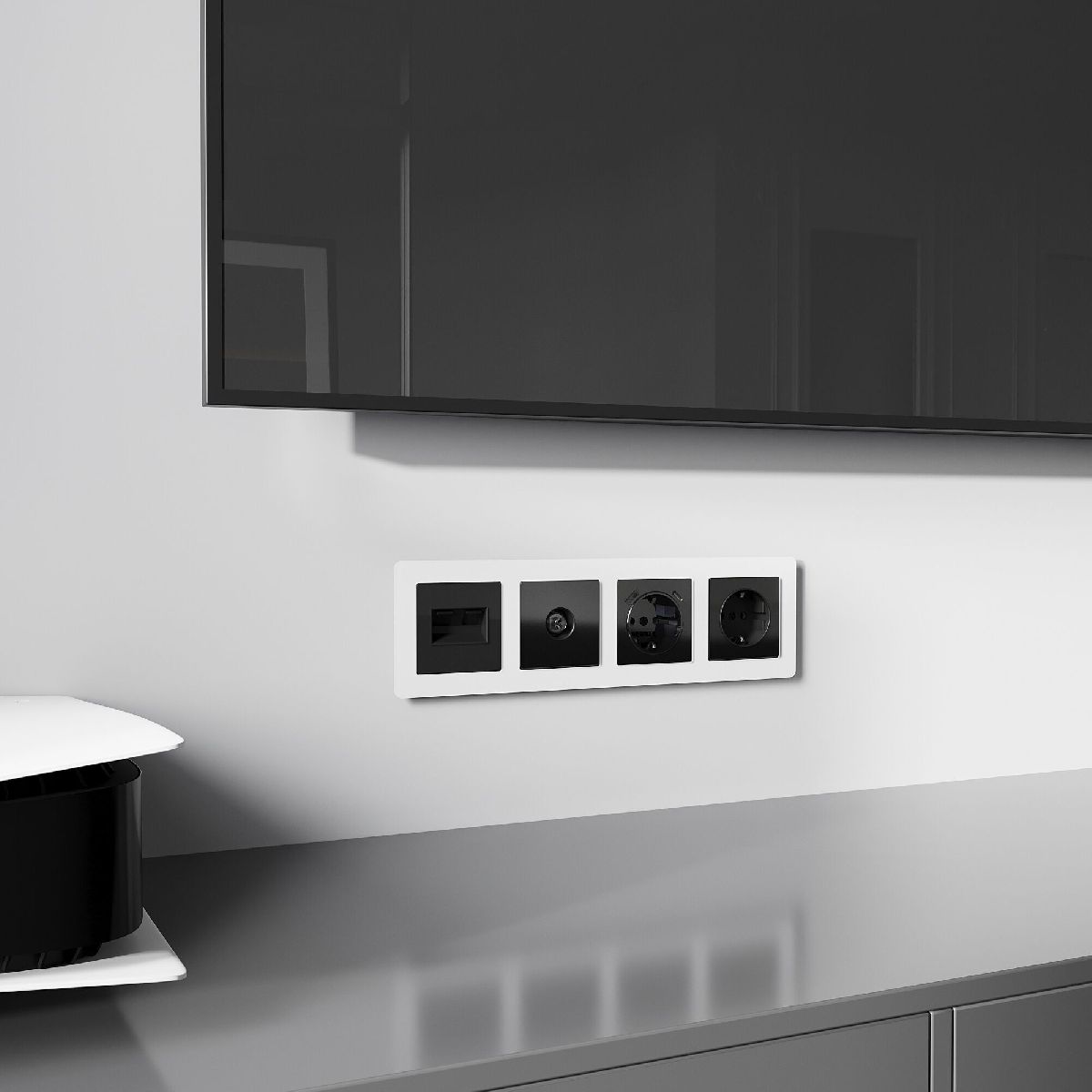 Накладка для двойной розетки Еthernet RJ-45 Werkel 4690389197802 W1191148 a064021