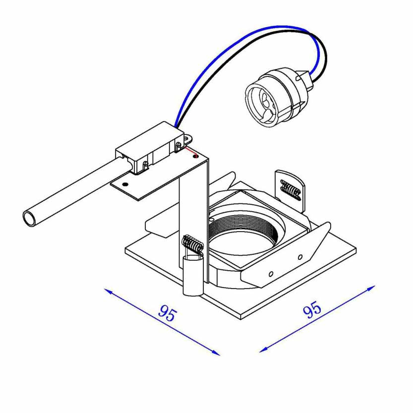 Встраиваемый светильник Lucide Eas 10909/01/12