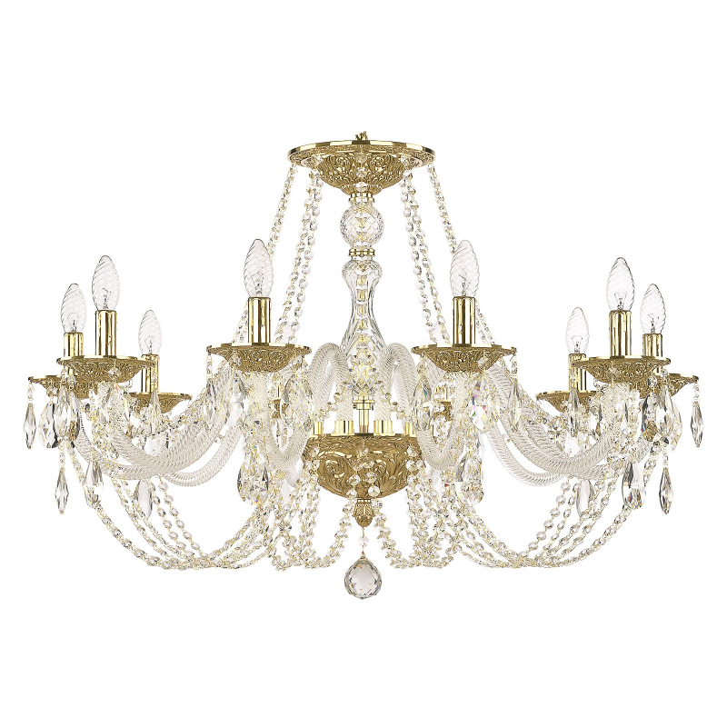 Подвесная люстра Bohemia Ivele Crystal 1601/10/300 G