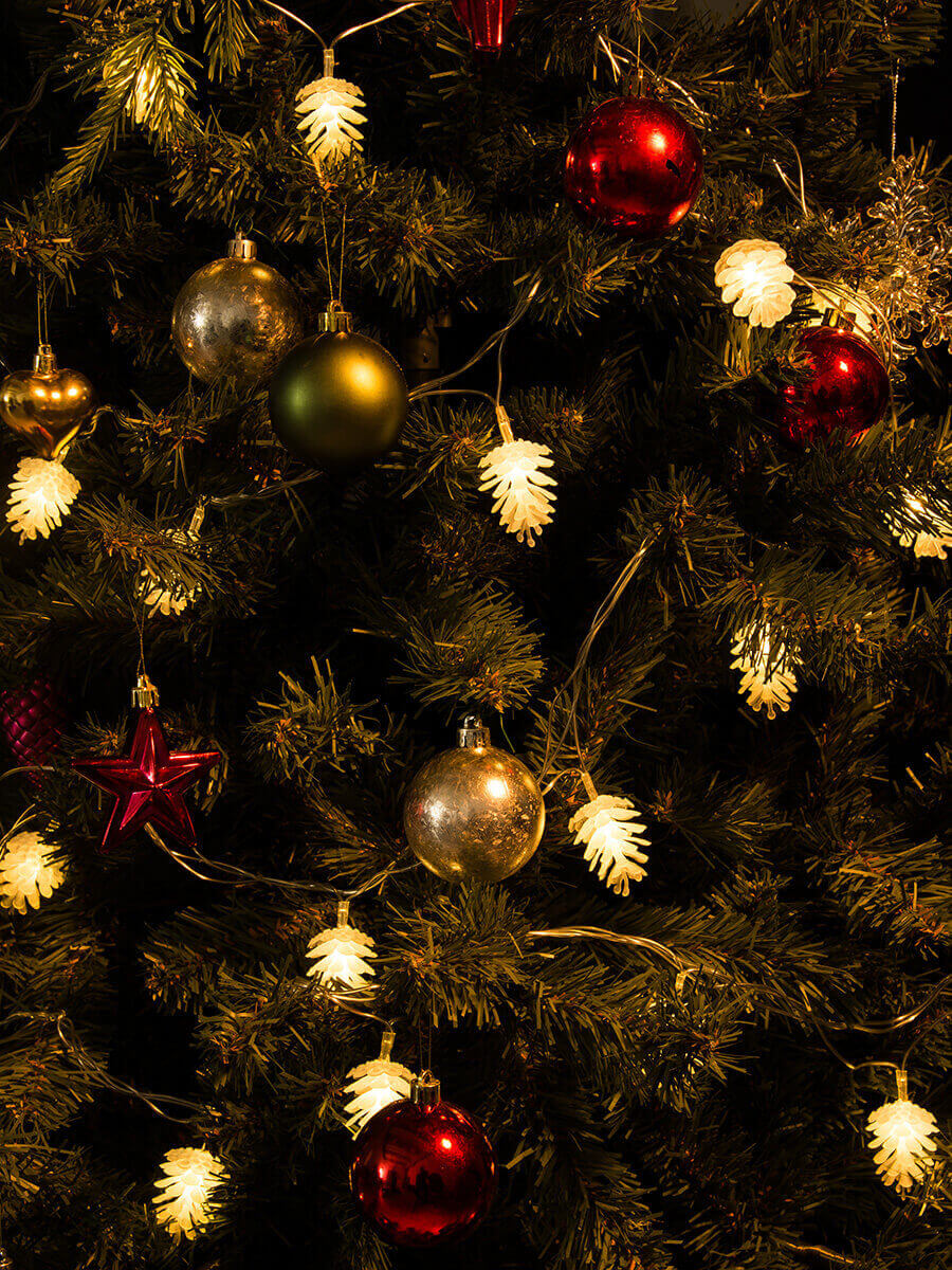 Светодиодная гирлянда (09582) Uniel шишки 220V белый ULD-S0280-020/DTA Warm White IP20 PINE CONES