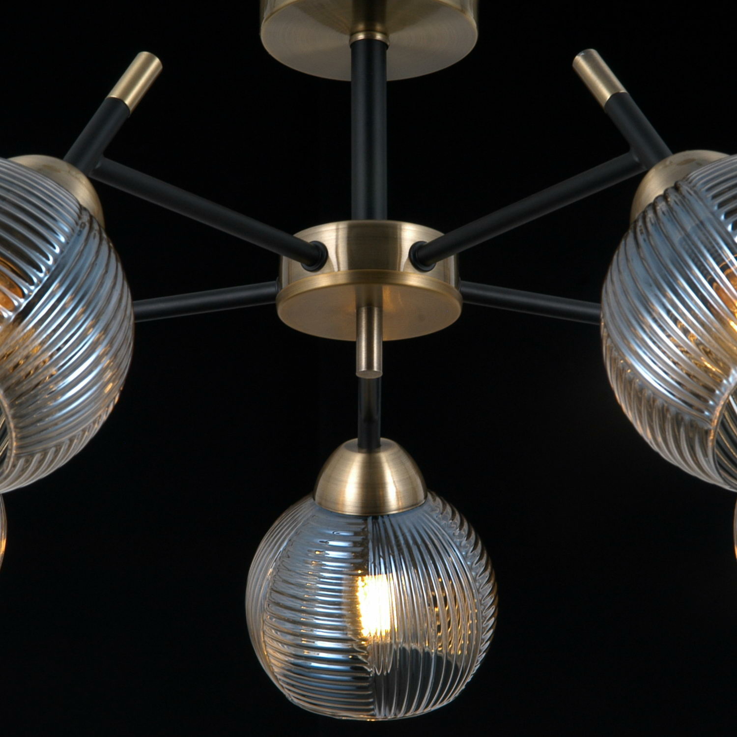 Люстра на штанге Illumico IL0375-5CSQ-79 AB BK