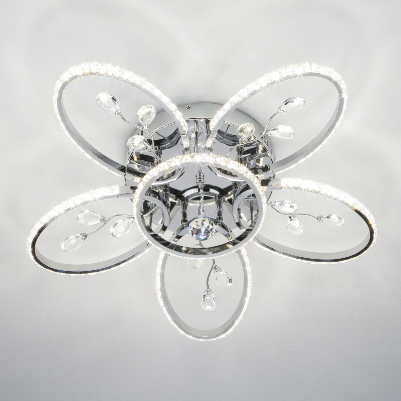 Потолочный светодиодный светильник Eurosvet Soul 90097/6 хром