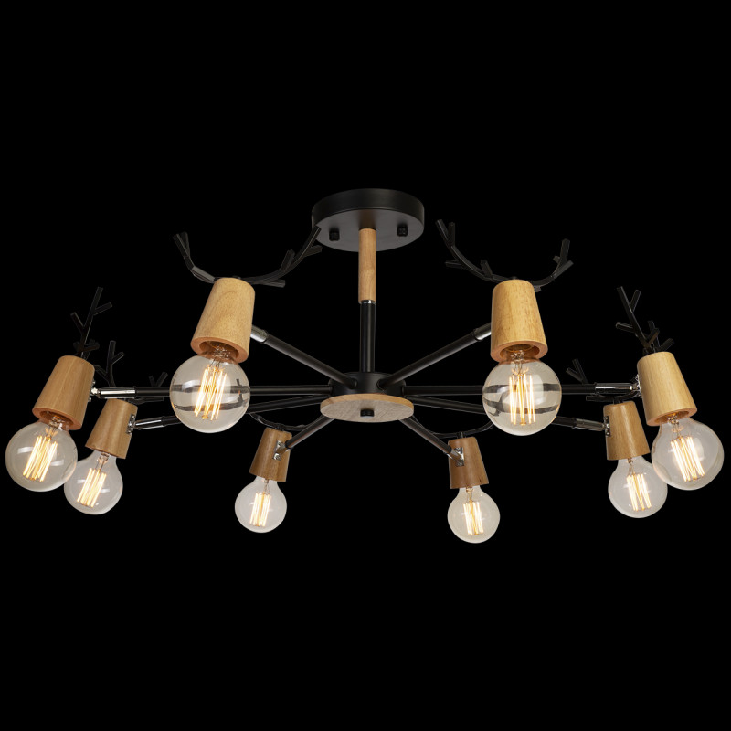 Люстра на штанге Loft IT Sven 10024/8 Black