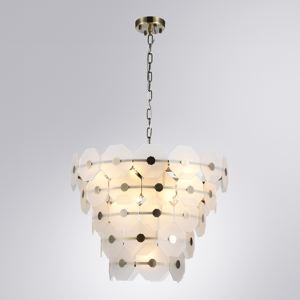 Подвесная люстра неоклассика Arte Lamp Lambrusco A4069LM-13AB