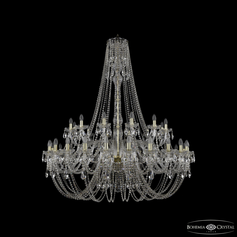 Подвесная люстра Bohemia Ivele Crystal 1406/24+12/530/h-164 G