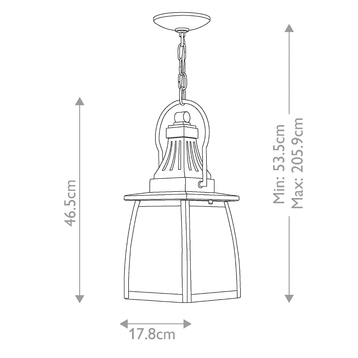 Уличный подвесной светильник Hinkley Montauk HK-MONTAUK-CHAIN