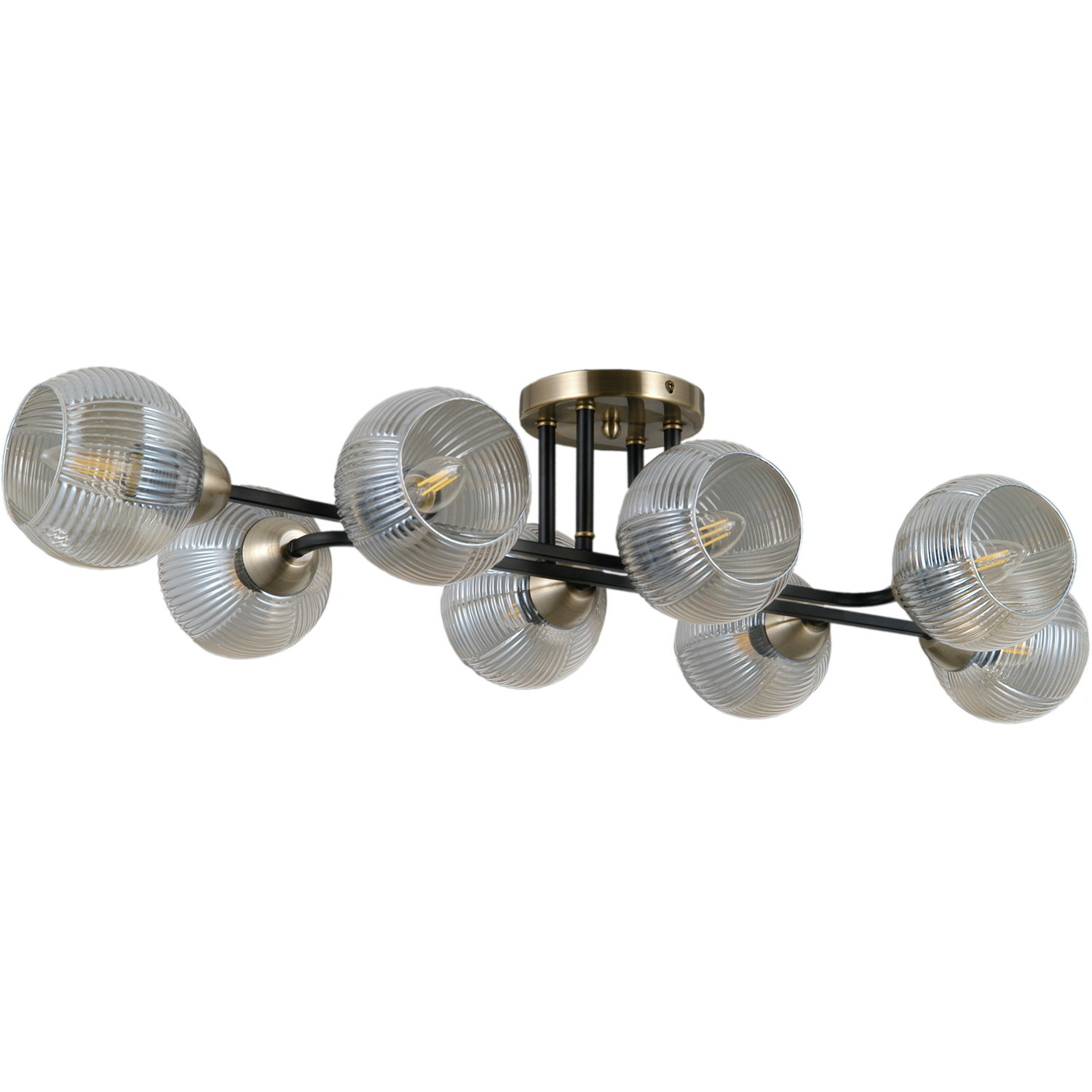 Люстра на штанге Illumico IL0395-8CSQ-79 BK AB