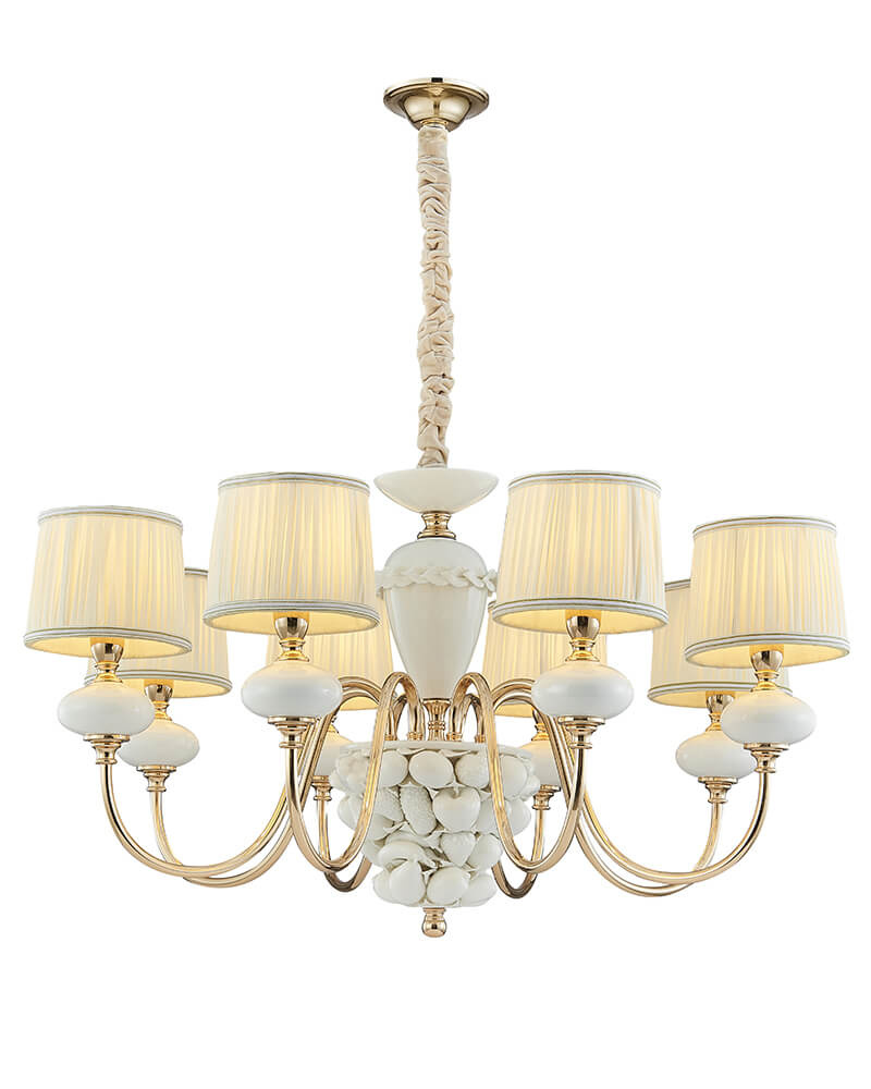 Подвесная люстра Lumien Hall Макей 1031/8H-GD-WT