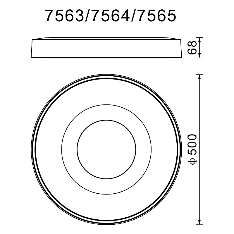 Потолочный светильник светодиодный круглый круглый Mantra Coin 7563
