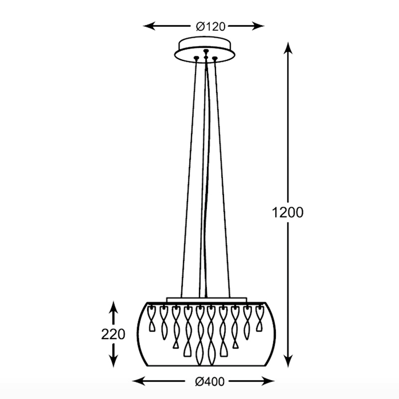 Подвесная люстра Zumaline BIAGIO MD1318-5