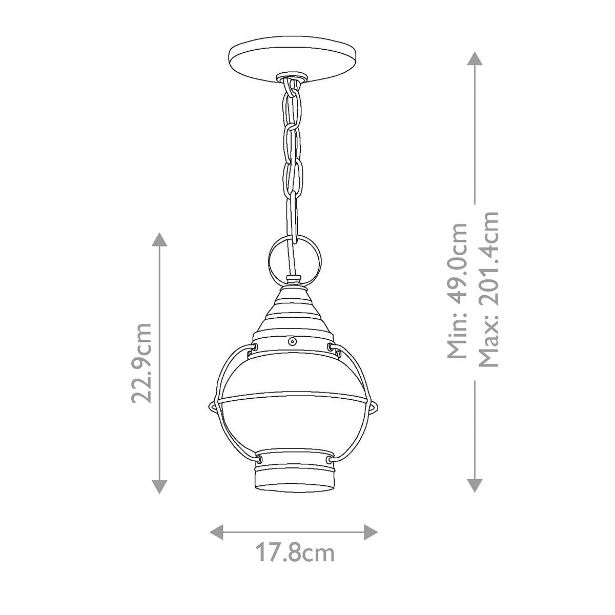 Уличный потолочный светильник Hinkley Cape Cod HK-CAPECOD8-S