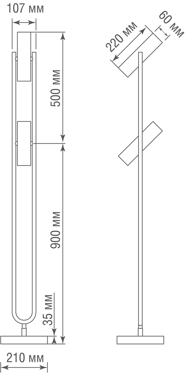 Торшер Donolux Soho T111022/2black