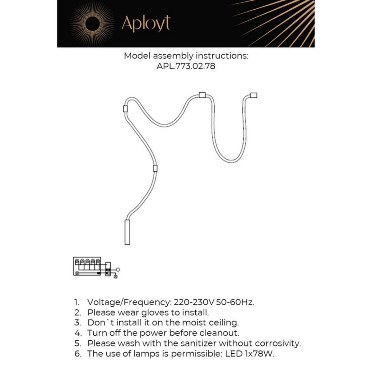 Настенно-потолочный светильник Aployt Sindrillon APL.773.02.78