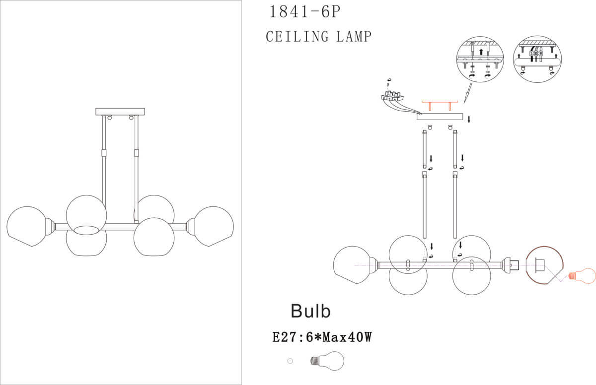 Подвесная люстра Favourite Bolillas 1841-6P