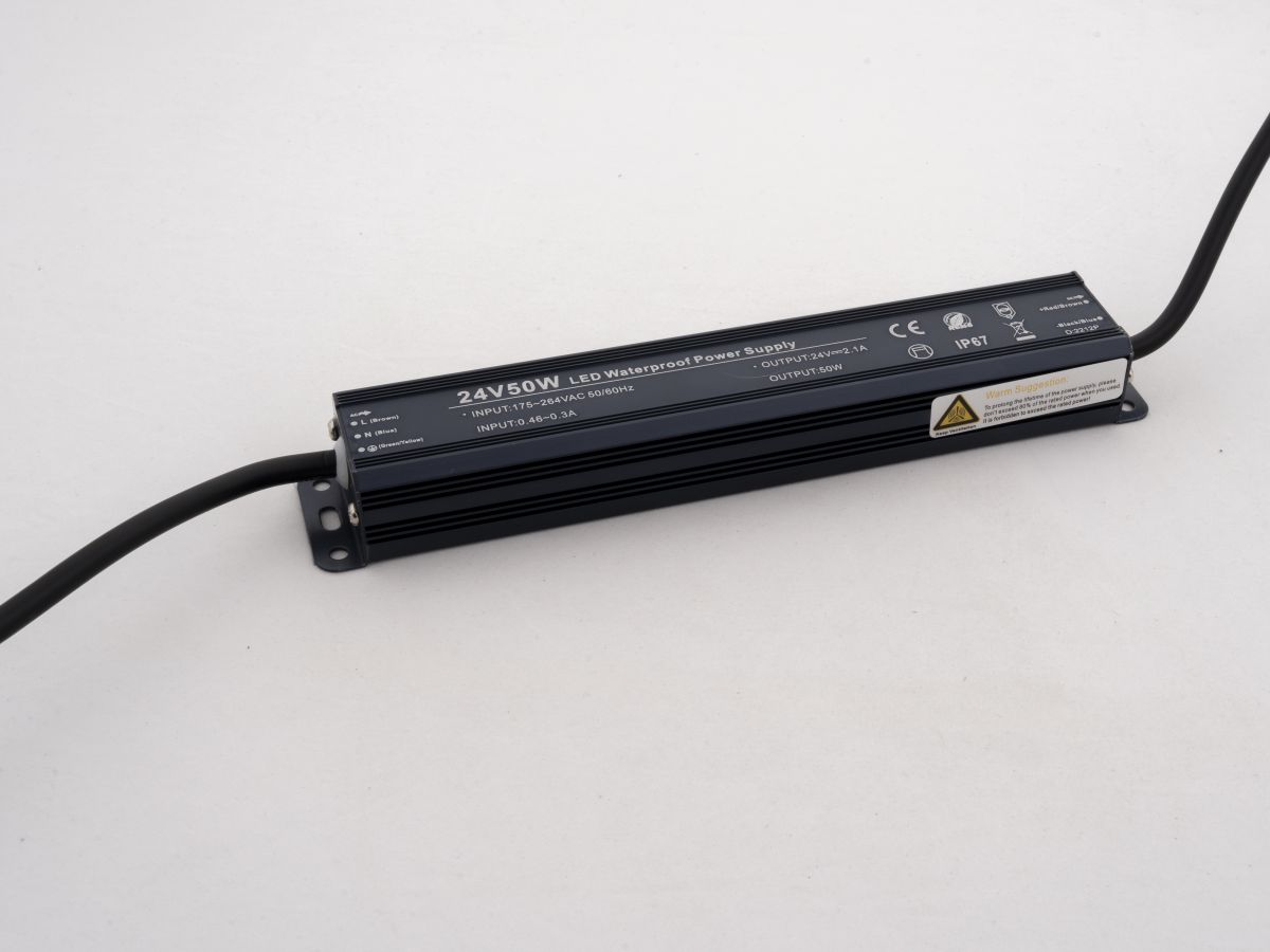 Блок питания LEDS POWER 50Вт 24В IP67 алюминий 005645
