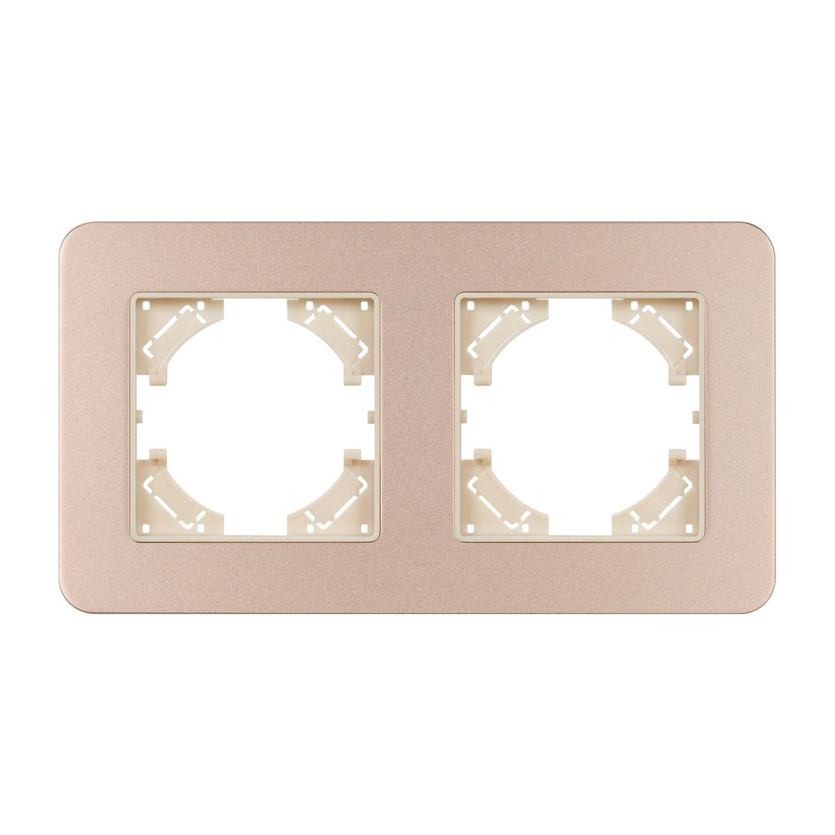 Рамка на 2 поста алюминиевая Arlight FRM-AKIRY-SFAL-2-GD 049739