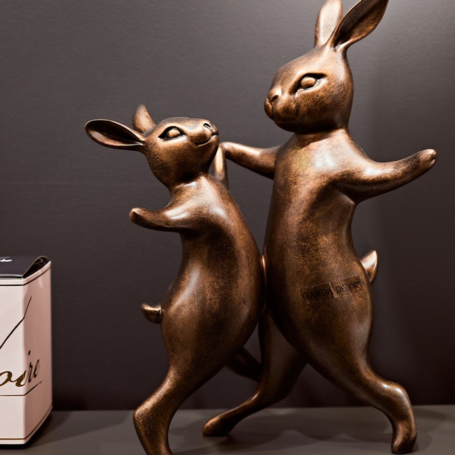 Статуэтка Танцующие кролики Garda Decor D1831