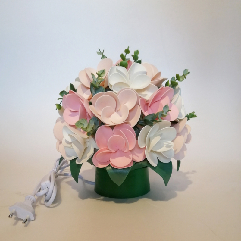 Настольная лампа Uniel ULW-R07 T/3000K/150F/A Букет Зефирная фантазия UL-00008125