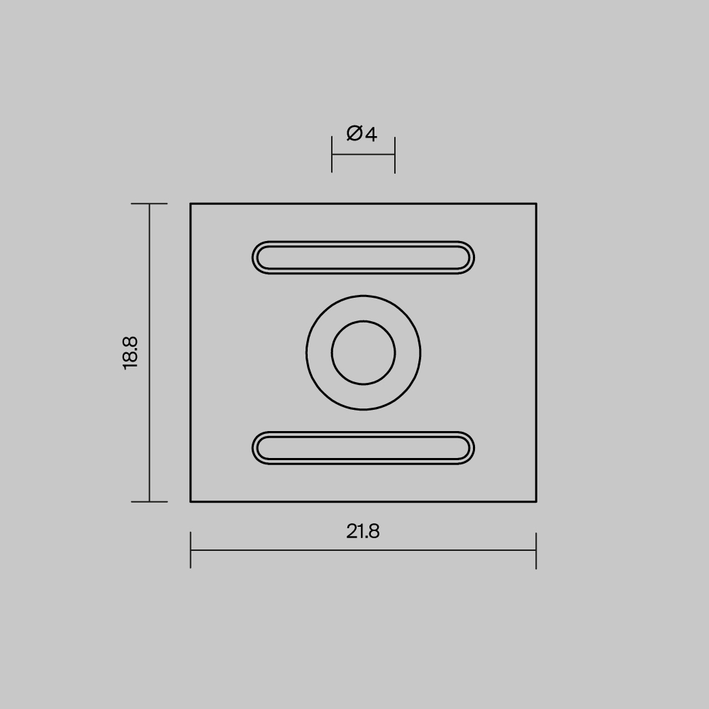 Комплект креплений для профиля 27×20 4шт Maytoni Led Strip  ALM-2720-MT 642071