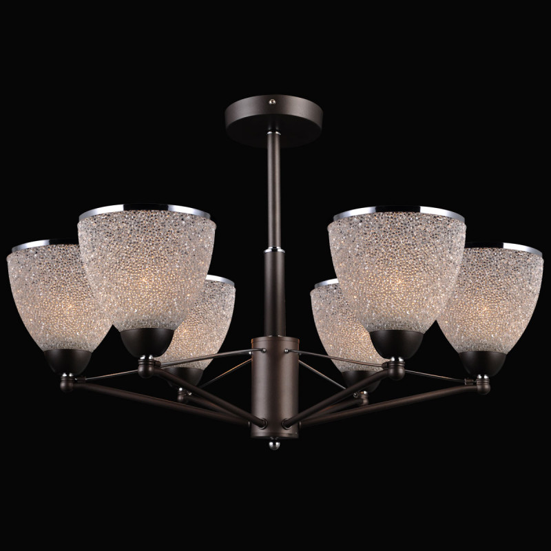 Люстра на штанге Natali Kovaltseva Chambéry 75113-6C GRAY, CHROME