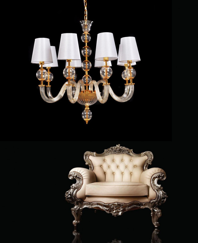 Подвесная люстра Lumina Deco Stefanea LDP 5012-8 WT