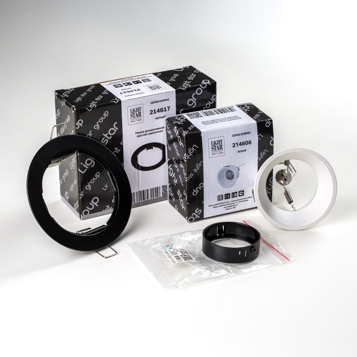 Встраиваемый светильник Lightstar Domino (214617+214606+214007) D61706BMOD