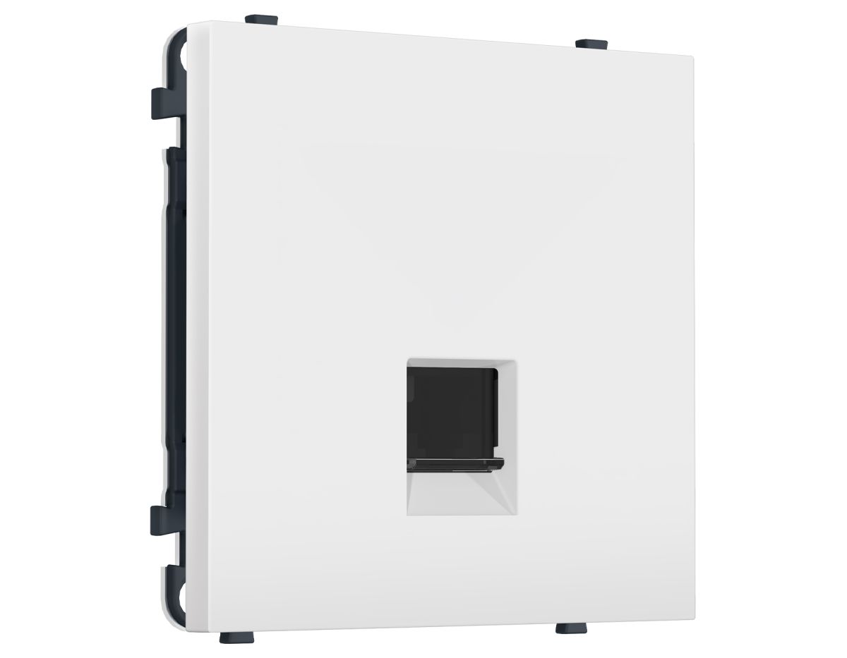 Комплект механизма компьютерной розетки SIGMA Белый матовый RJ-45 Ambrella Volt MS132010 (SP1320, PR188)