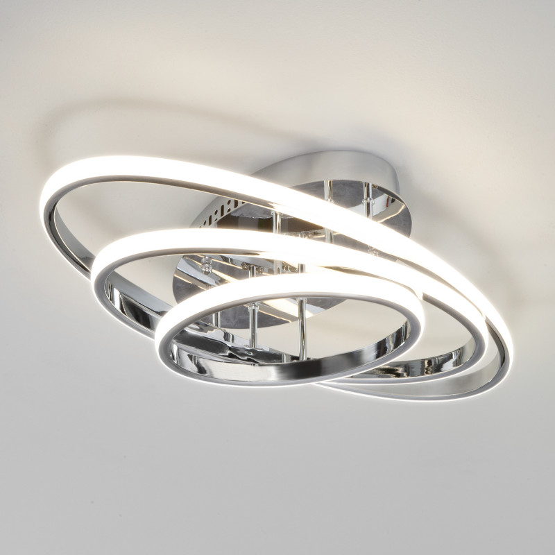 Потолочный светодиодный светильник Eurosvet Lauda 90237/3 хром