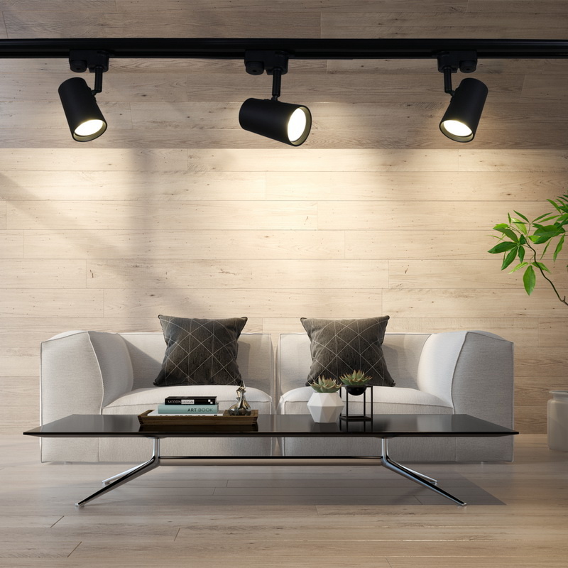 Трековый однофазный светильник Reluce 06303-9.3-001RN MR16 BK(SBK)