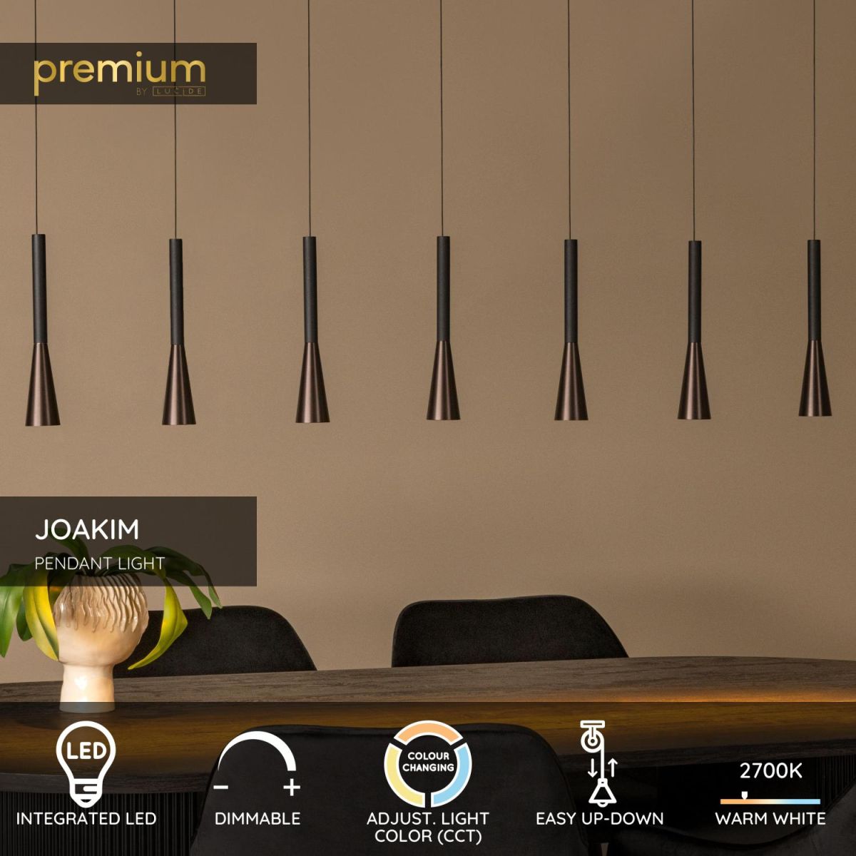 Подвесной светильник Lucide Joakim 24407/43/96