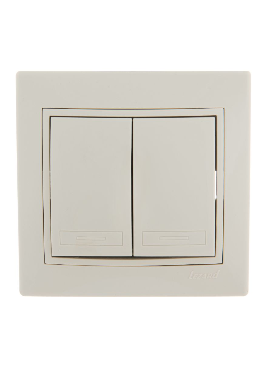 Выключатель двойной Lezard Mira 701-0303-101