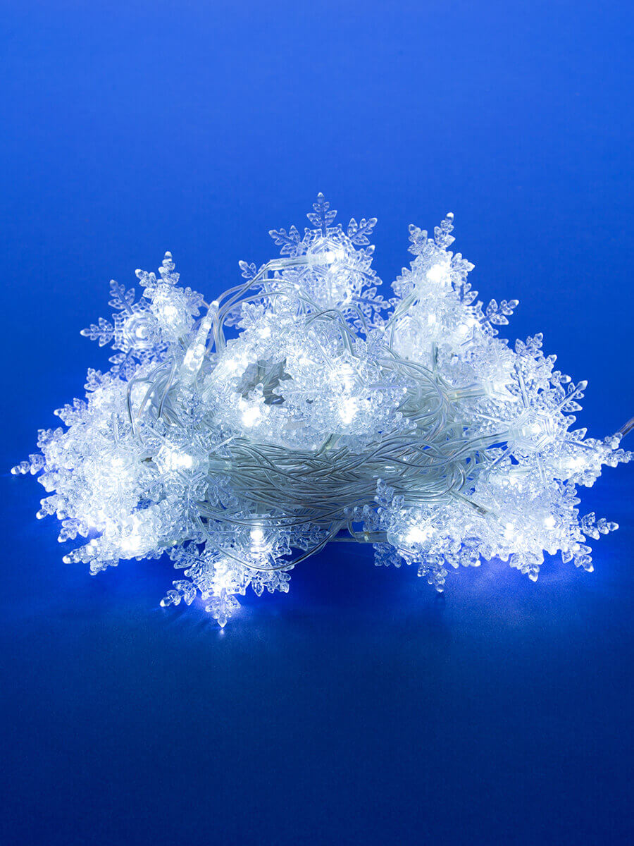 Светодиодная гирлянда (07930) Uniel сакура 220V белый ULD-S0700-050/DTA White IP20 SNOWFLAKES-1