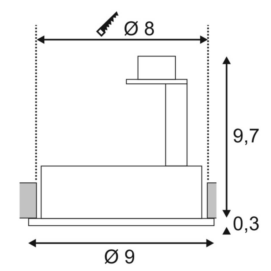 Встраиваемый светильник SLV New Tria Round SPR 113510