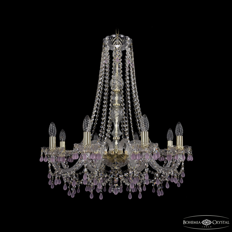Подвесная люстра Bohemia Ivele Crystal 1410/8/240/h-74 G V7010