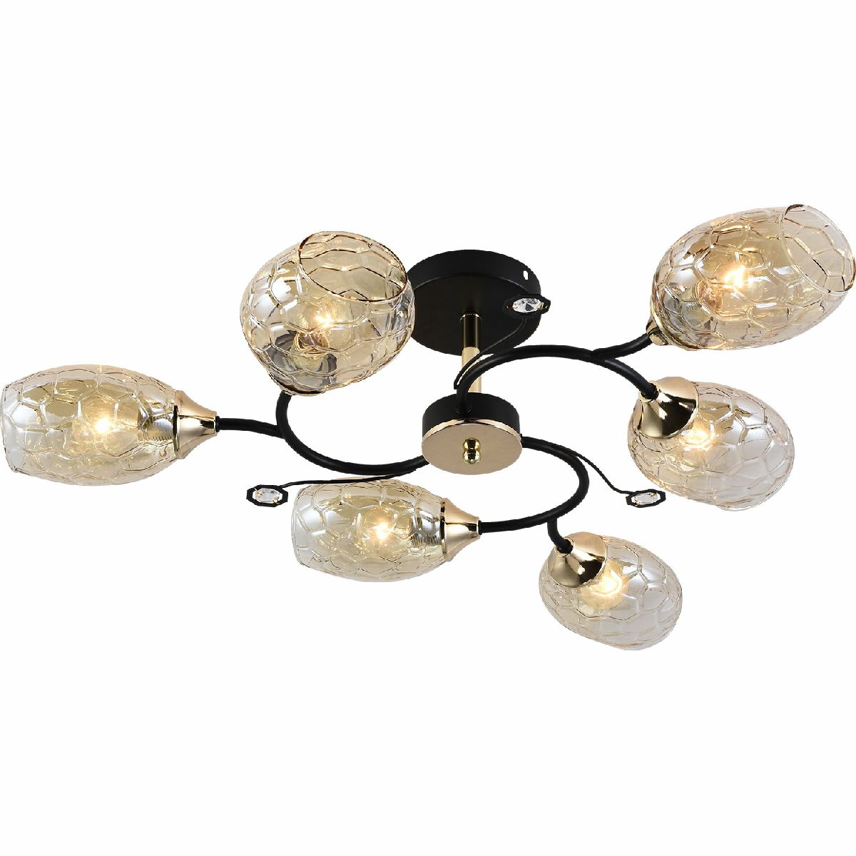 Люстра на штанге Reluce 01364-0.3-06 BK+FGD