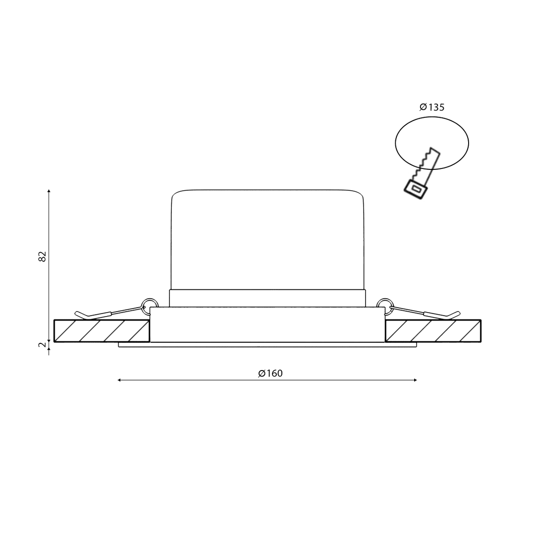 Встраиваемый светильник DesignLed KZ-DLB-30-NW 002351