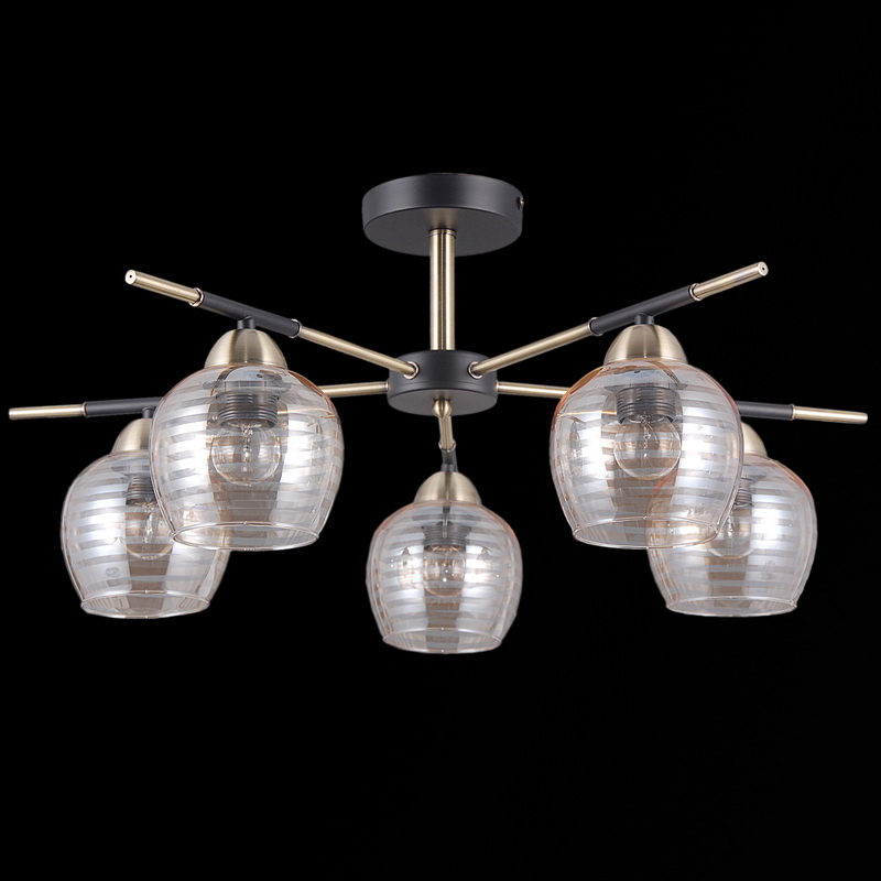 Люстра на штанге Illumico IL9725-5CSQ-79 BK AB