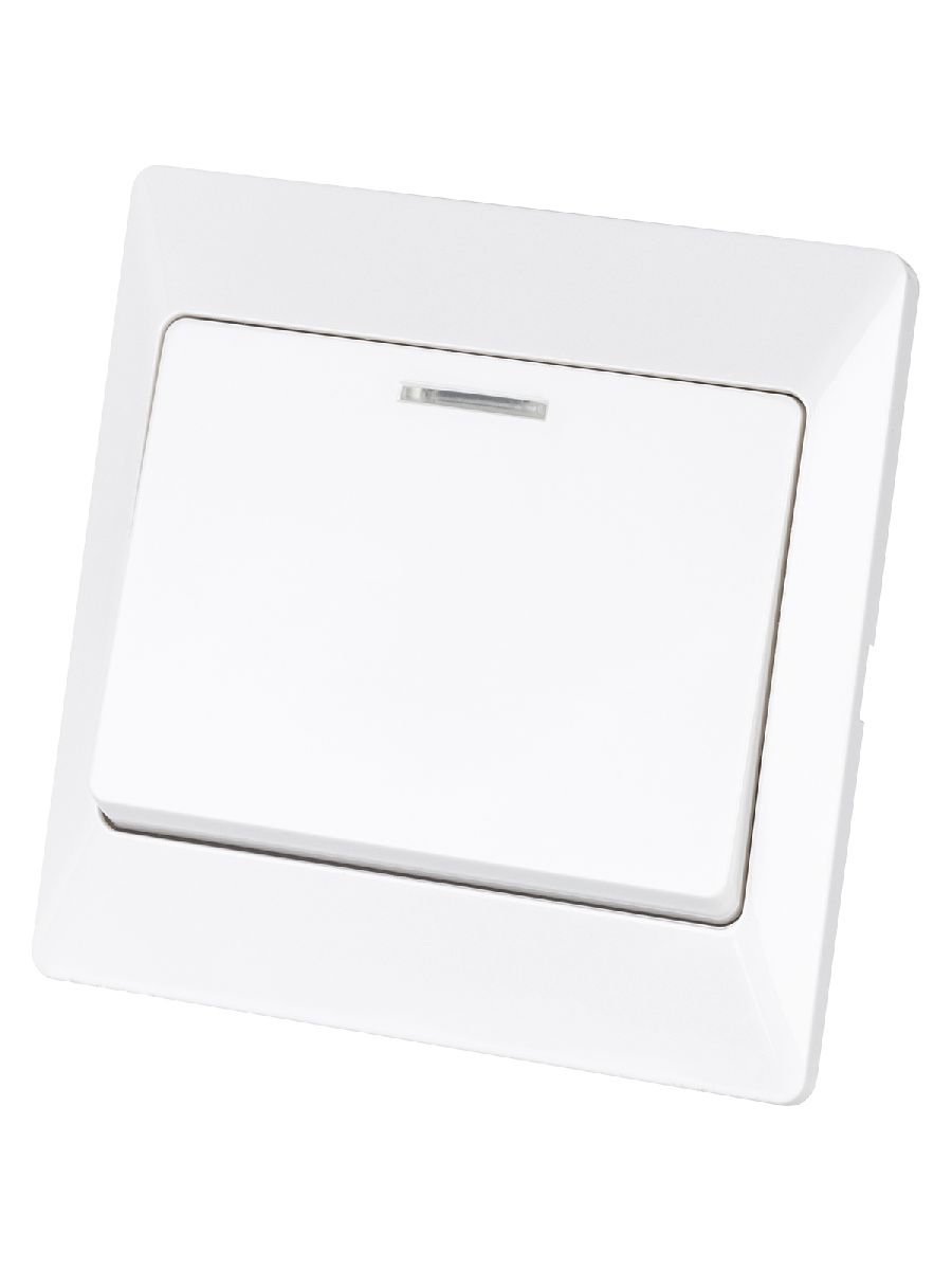 Выключатель одноклавишный с подсветкой Ильмень TDM Electric SQ1823-0003