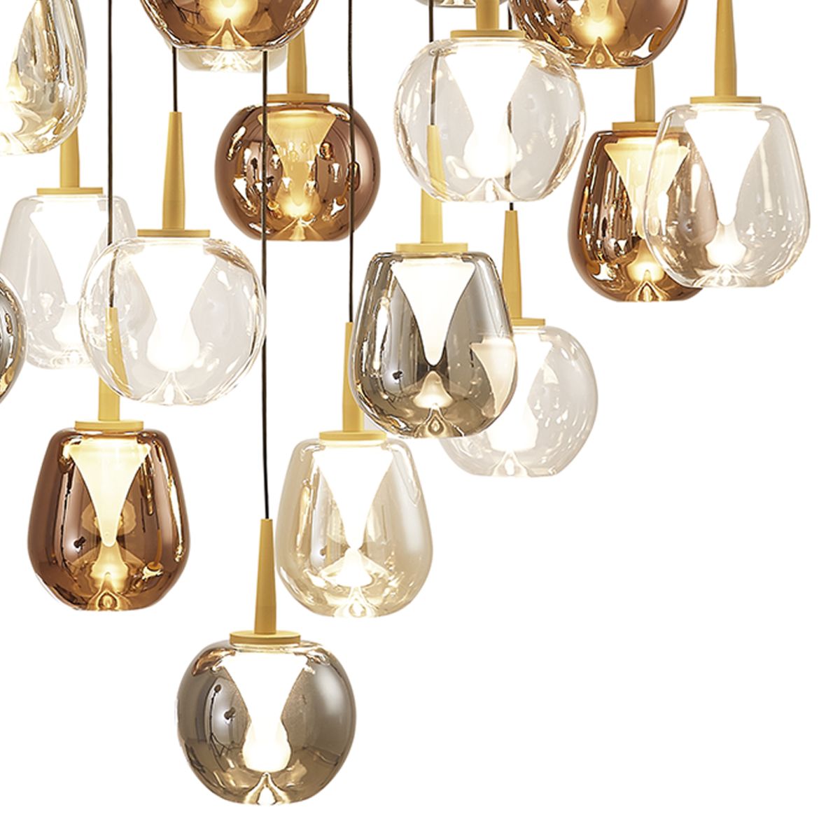 Каскадная люстра Mantra Andromeda 8937+24PL