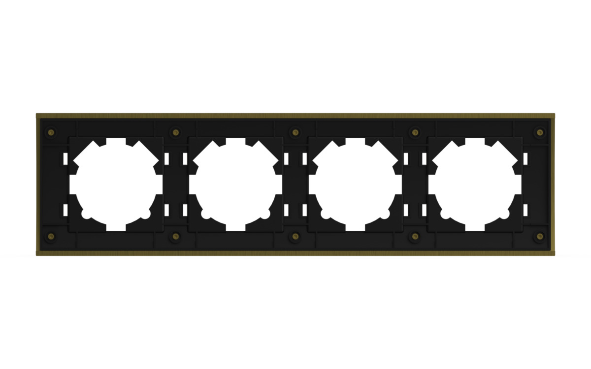Рамка четырехместная ELBI Zena Platin 500-073400-228