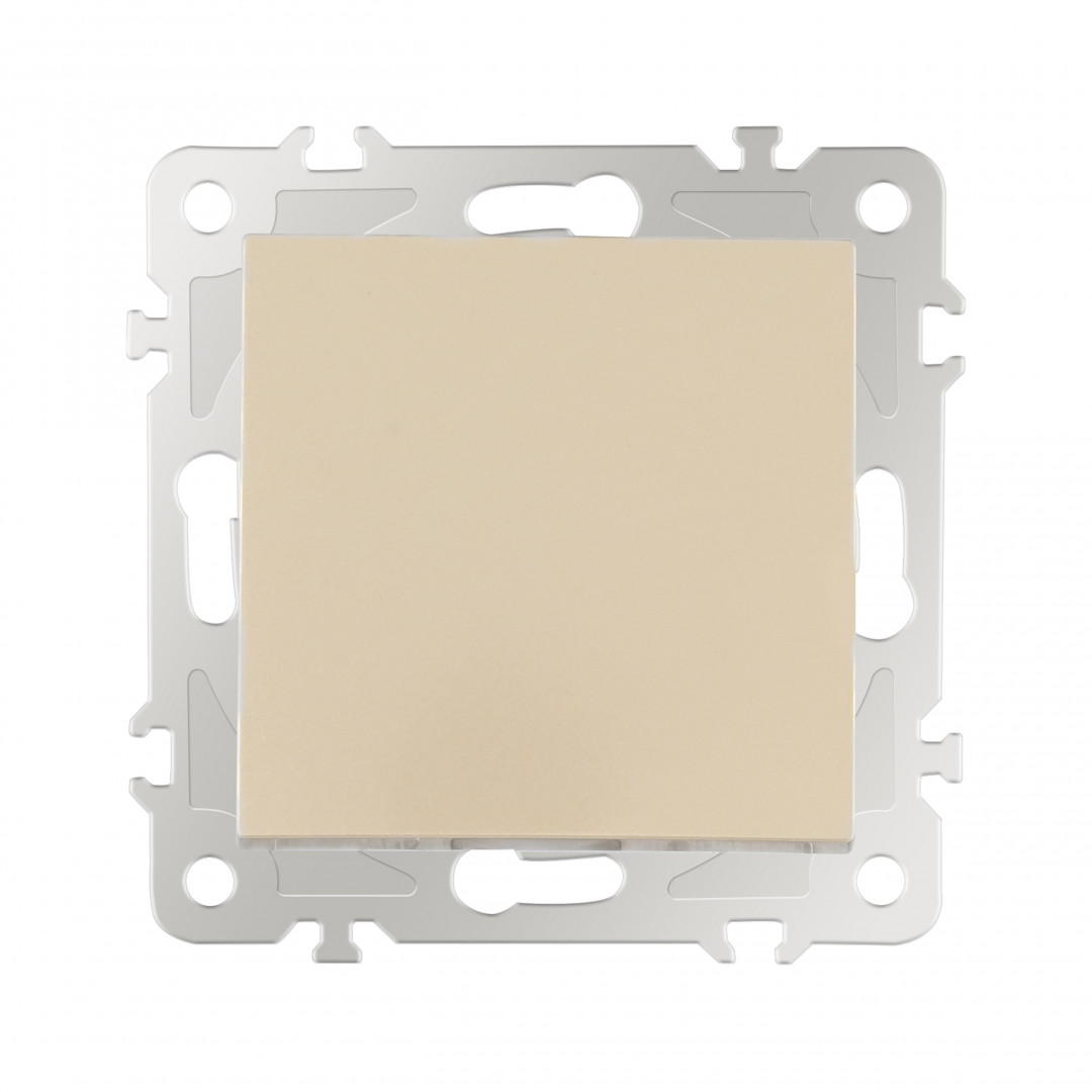 Переключатель одноклавишный перекрестный Arte Milano 206.34-1.shampan