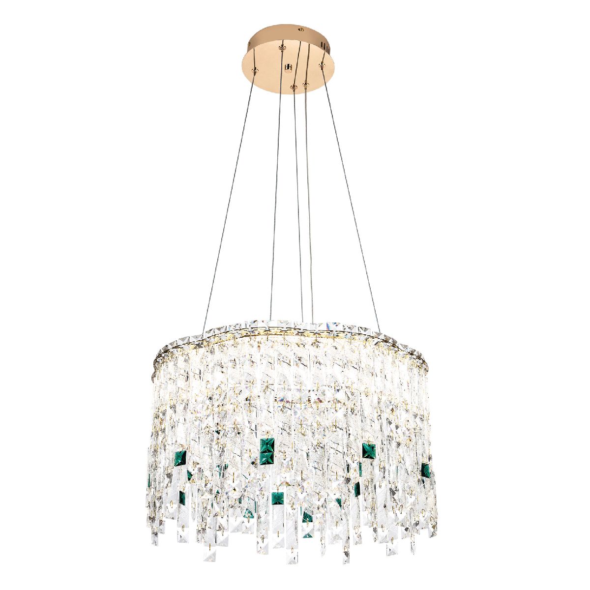 Подвесная люстра Modelux ML.2317.500 GD (без зеленых вставок)