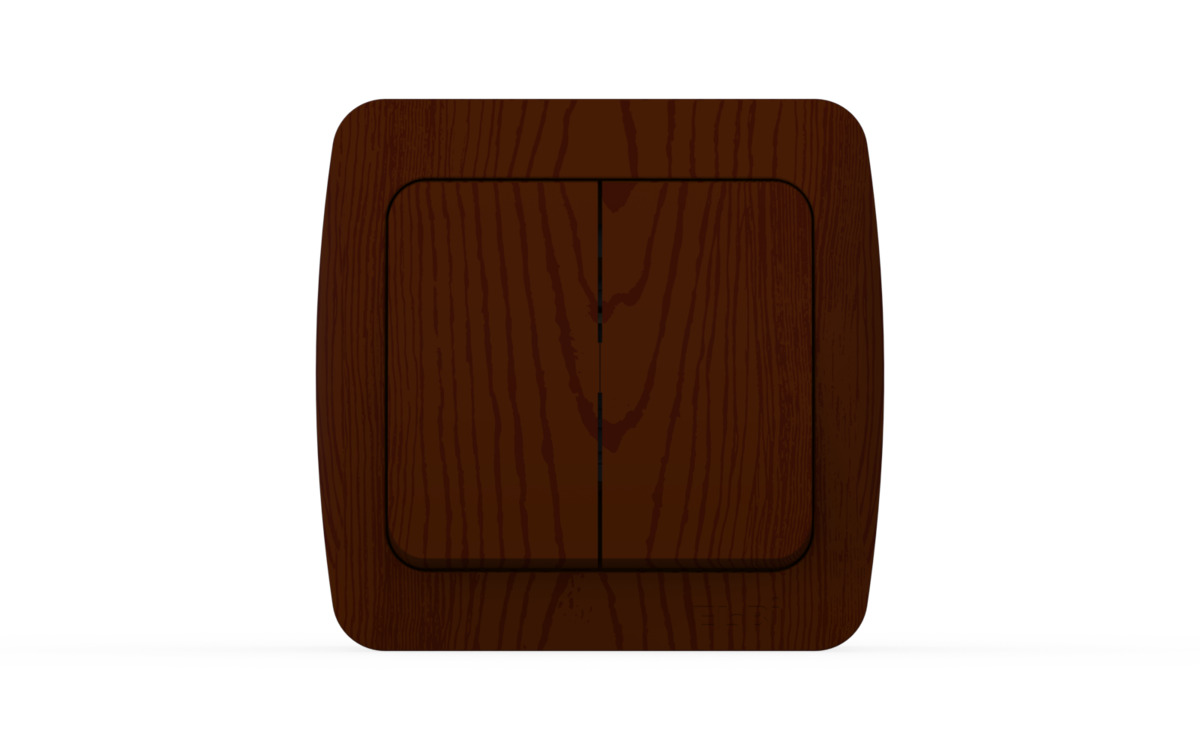 Выключатель двухклавишный ELBI Alsu 504-010600-202