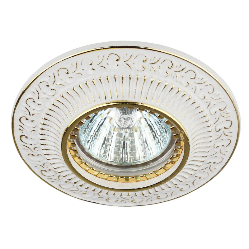 Встраиваемый светильник ЭРА KL50 WH/GD Б0009326