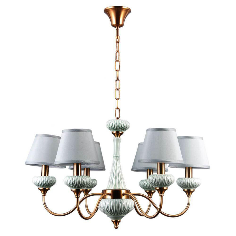 Подвесная люстра Lumien Hall Аста 1022/6H-CBR-GRGN
