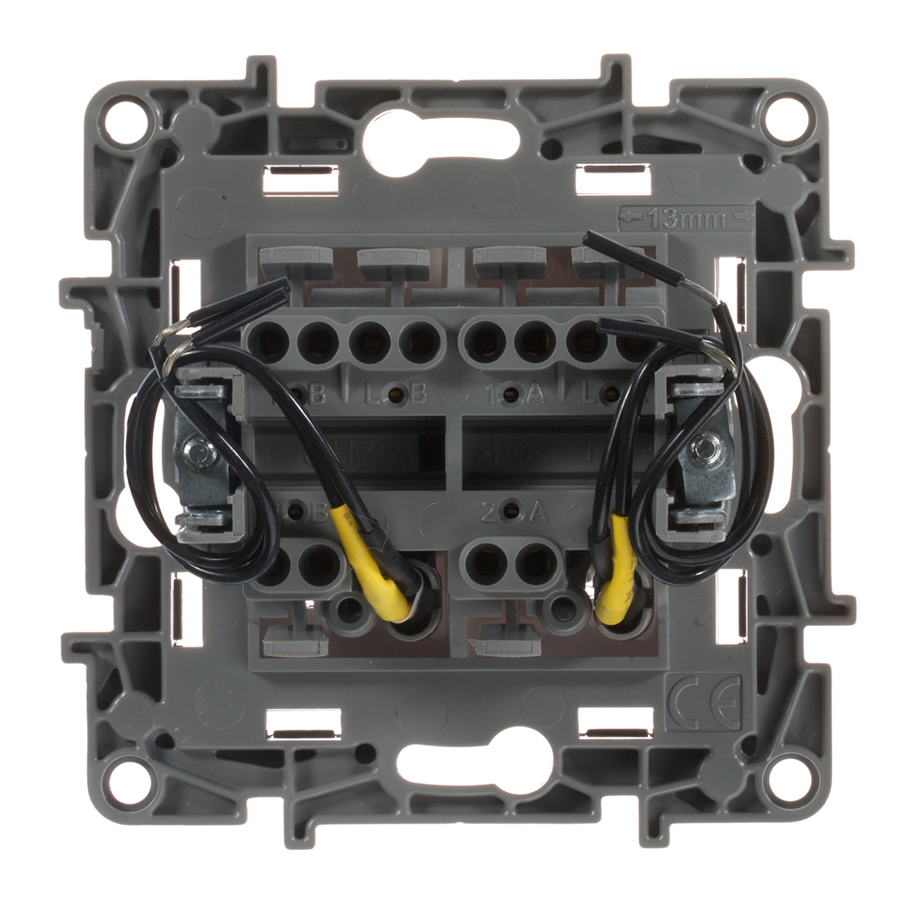 Переключатель двухклавишный Legrand Etika с подсветкой 10A 250V слоновая кость 672316