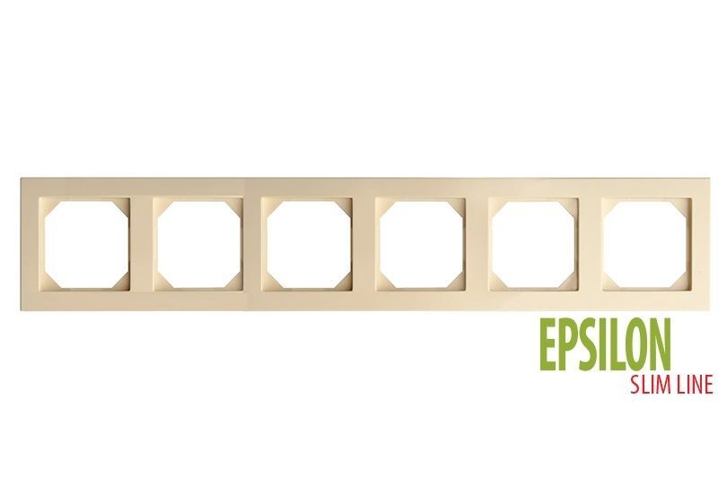 Рамка шестиместная Liregus Epsilon 28-0886