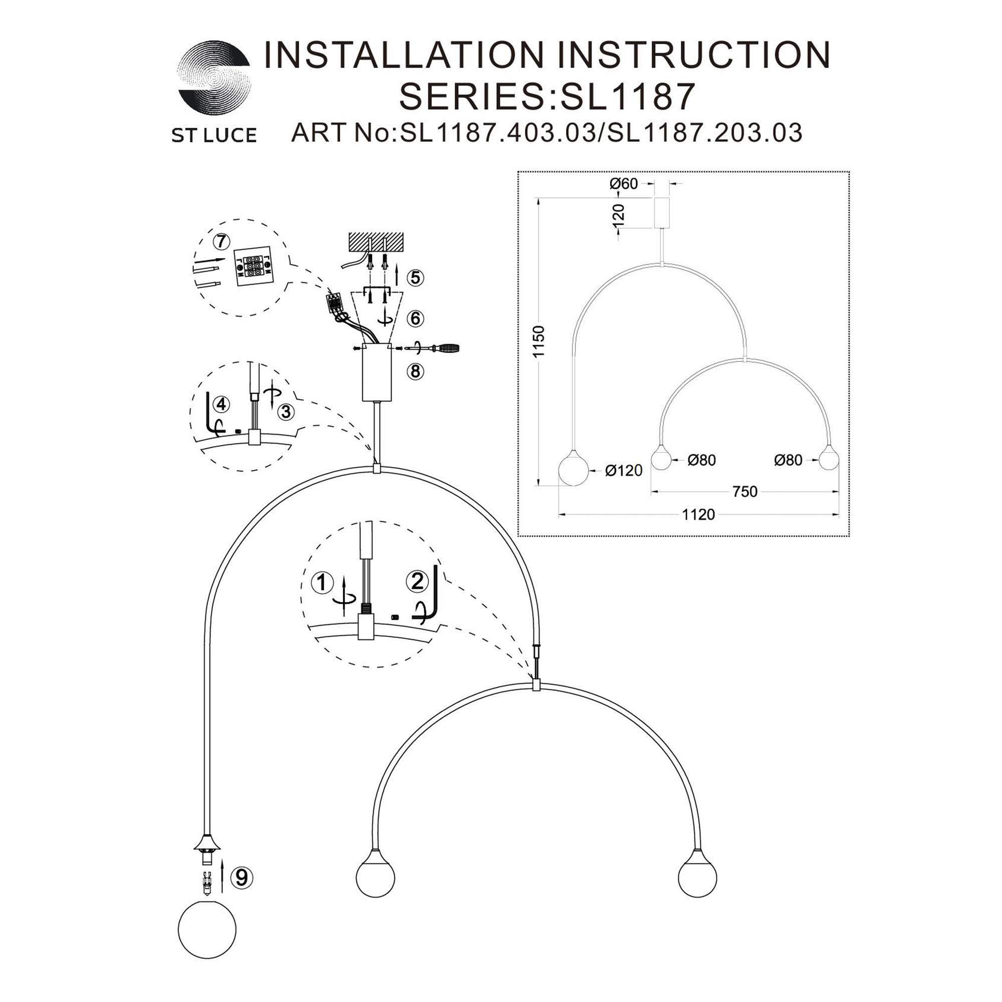 Подвесной светильник ST Luce Vive SL1187.203.03