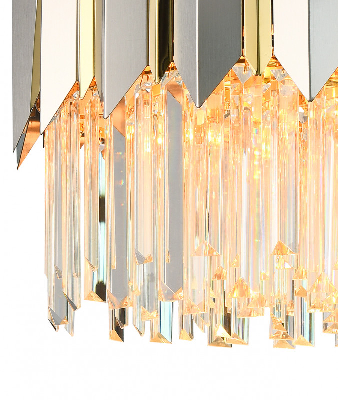 Подвесная люстра Natali Kovaltseva QUEEN 79006/8C BRASS SILVER